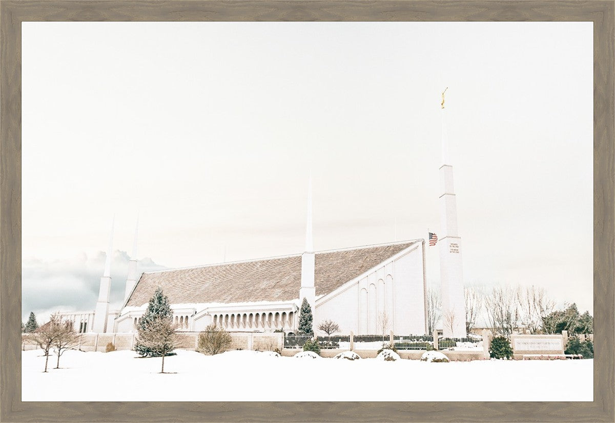 Sweet is The Work Boise Idaho Temple Large Wall Art