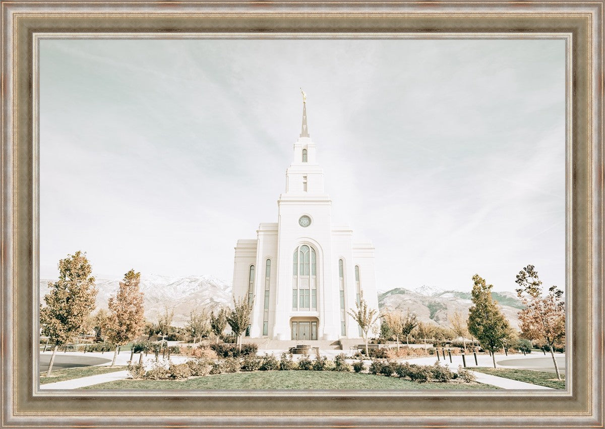 Sweet is The Work Layton Utah Temple Large Wall Art