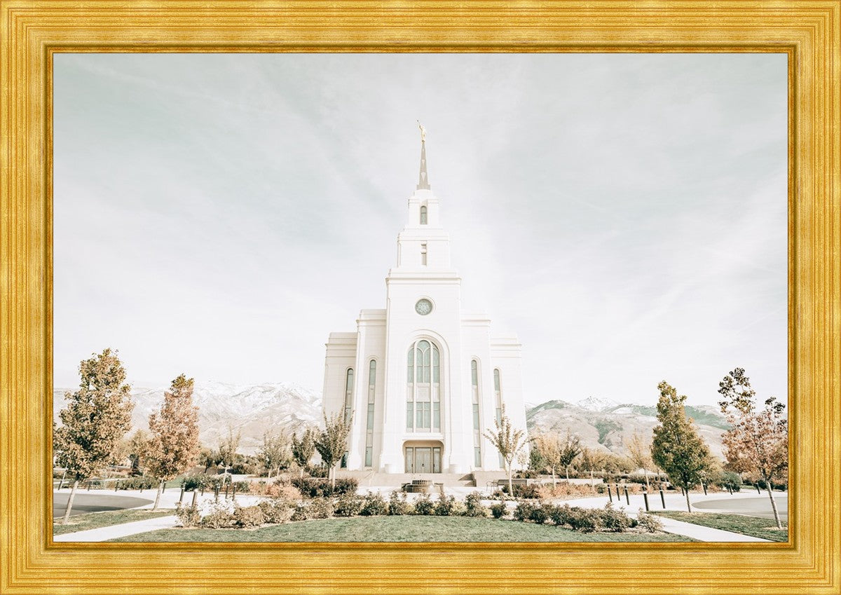 Sweet is The Work Layton Utah Temple Large Wall Art
