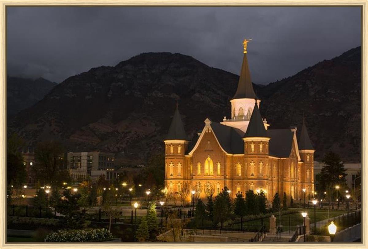 Provo City Center at Night