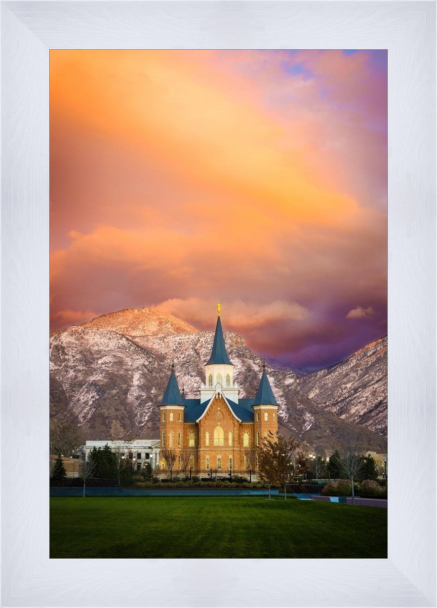 Provo City Center Temple - Colored Sky