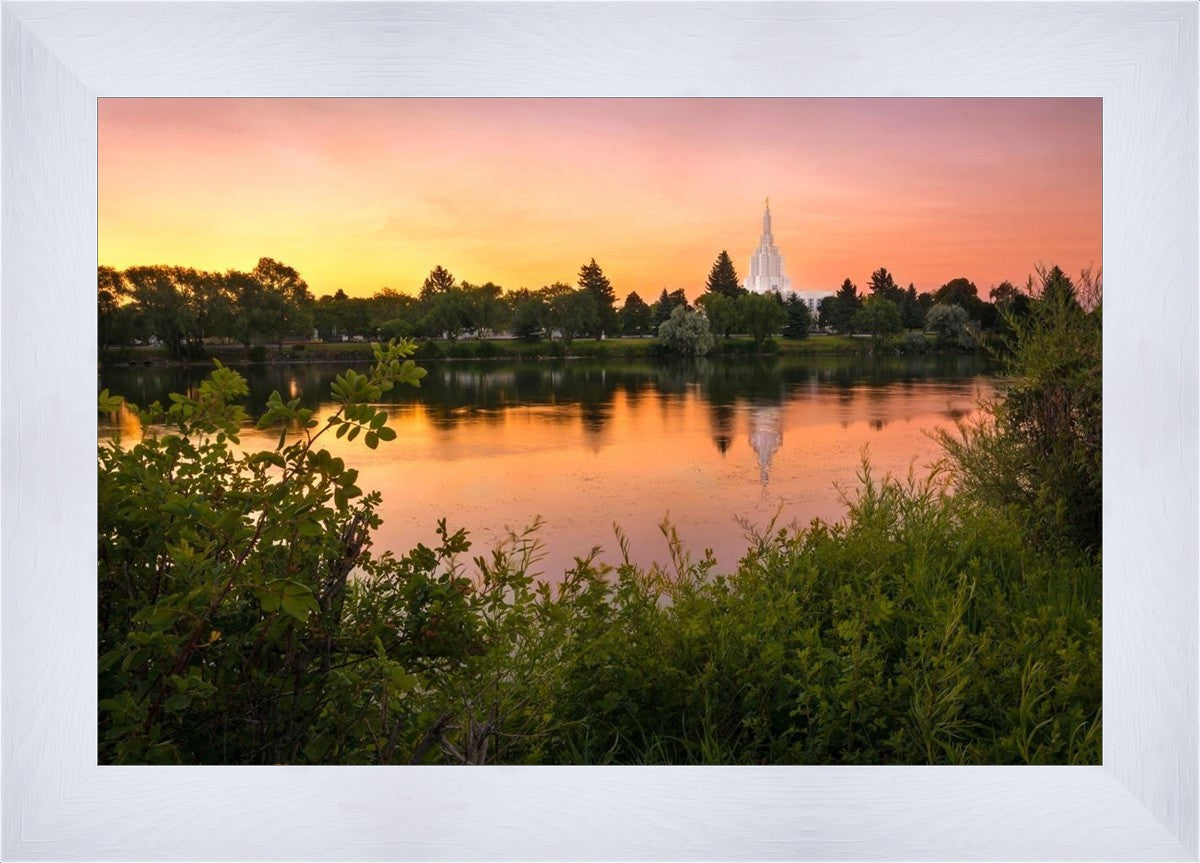 Idaho Falls Temple - Reflective Sunrise
