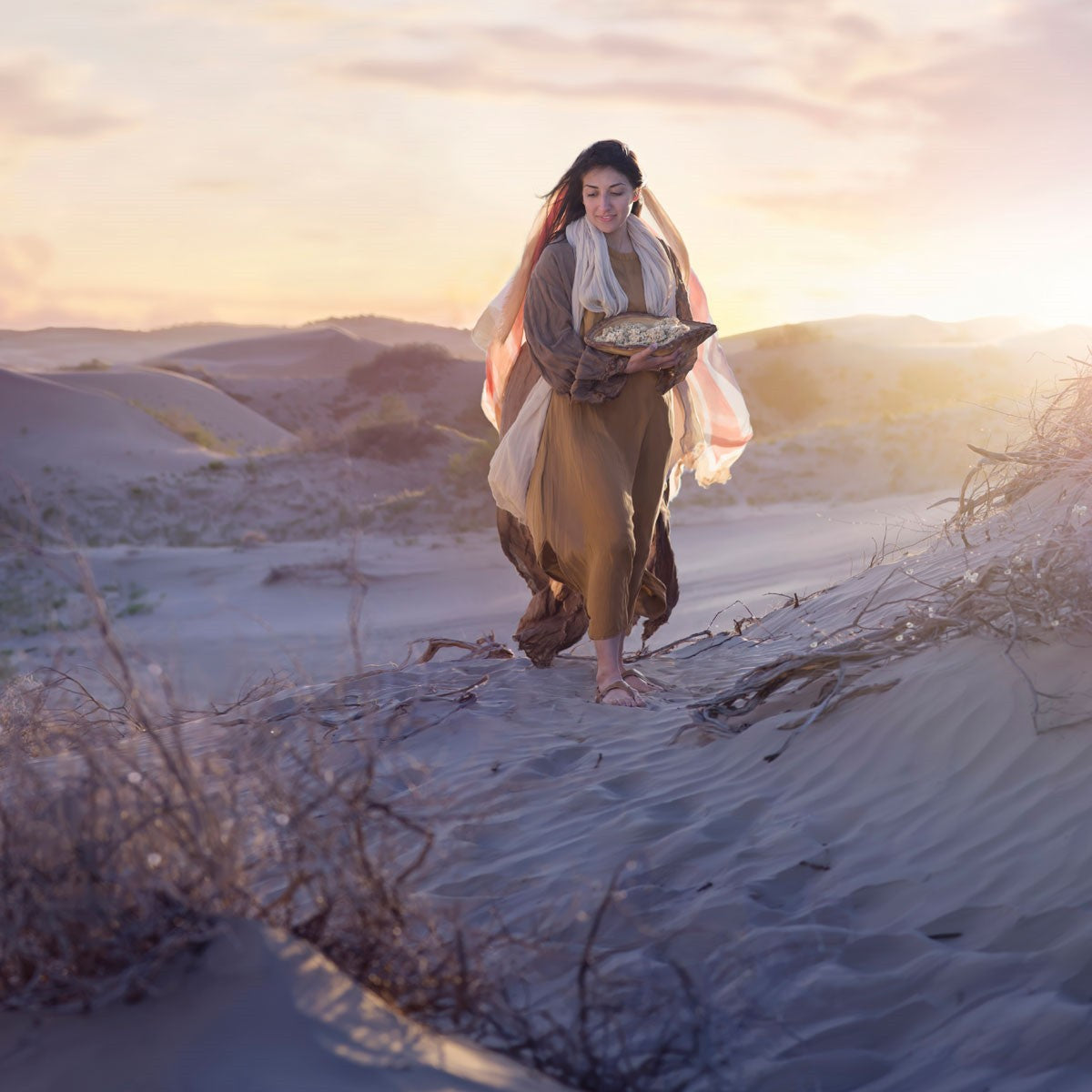 Gathering Manna Gallery Wrap