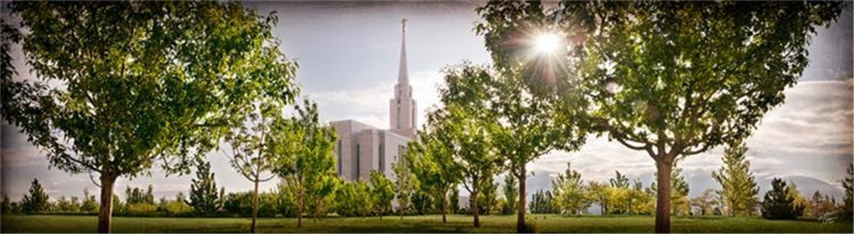 Oquirrh Mountain, the Day Dawn is Breaking Gallery Wrap