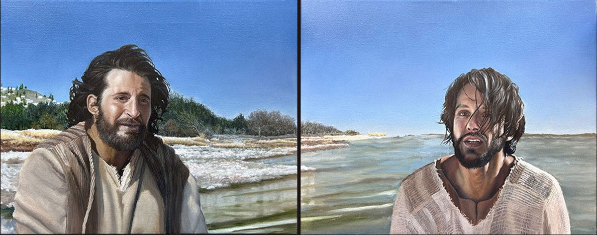 You Will Be Fishers of Men - Diptych Original Artwork