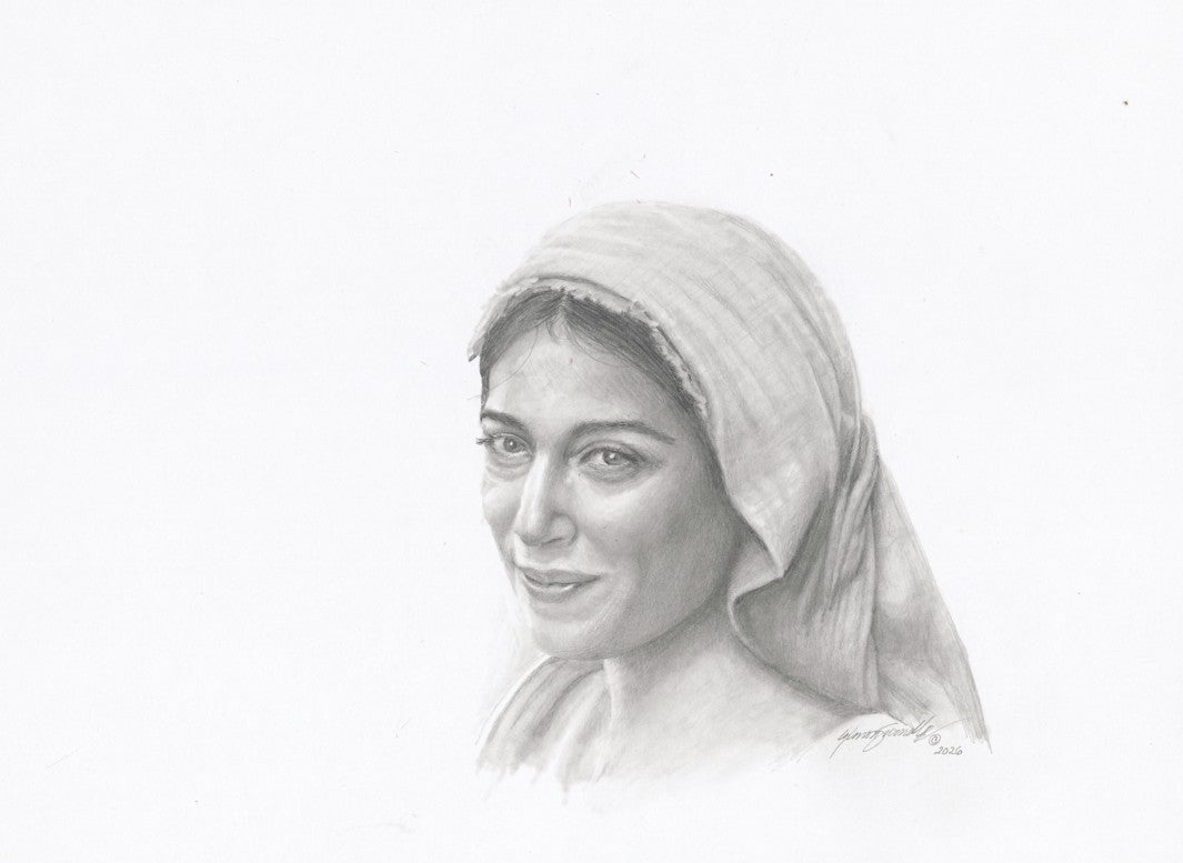 Mary Sketch Study Original Artwork