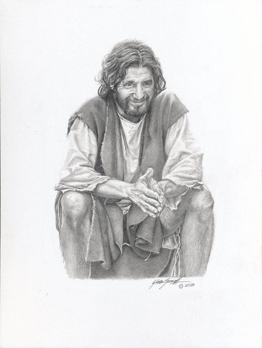 Teacher Sketch Study Original Artwork