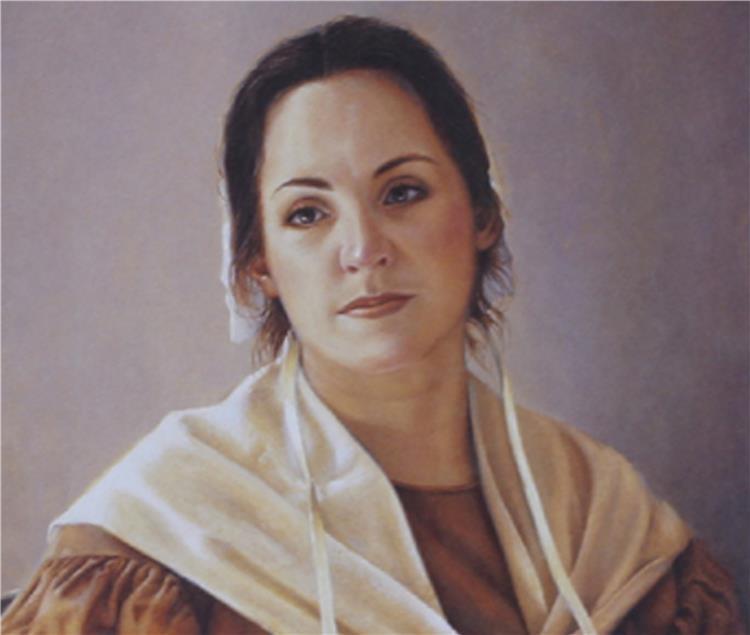 Elect Lady is a painting that depicts Emma Smith the valiant wife of Joseph Smith - Liz Lemon Swindle | Havenlight | latter-day saint artwork