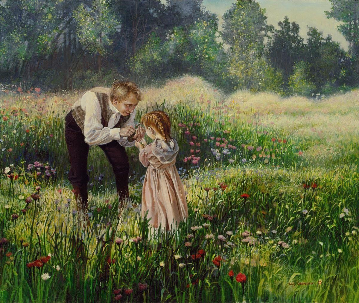 Flowers for a Lady Gallery Wrap