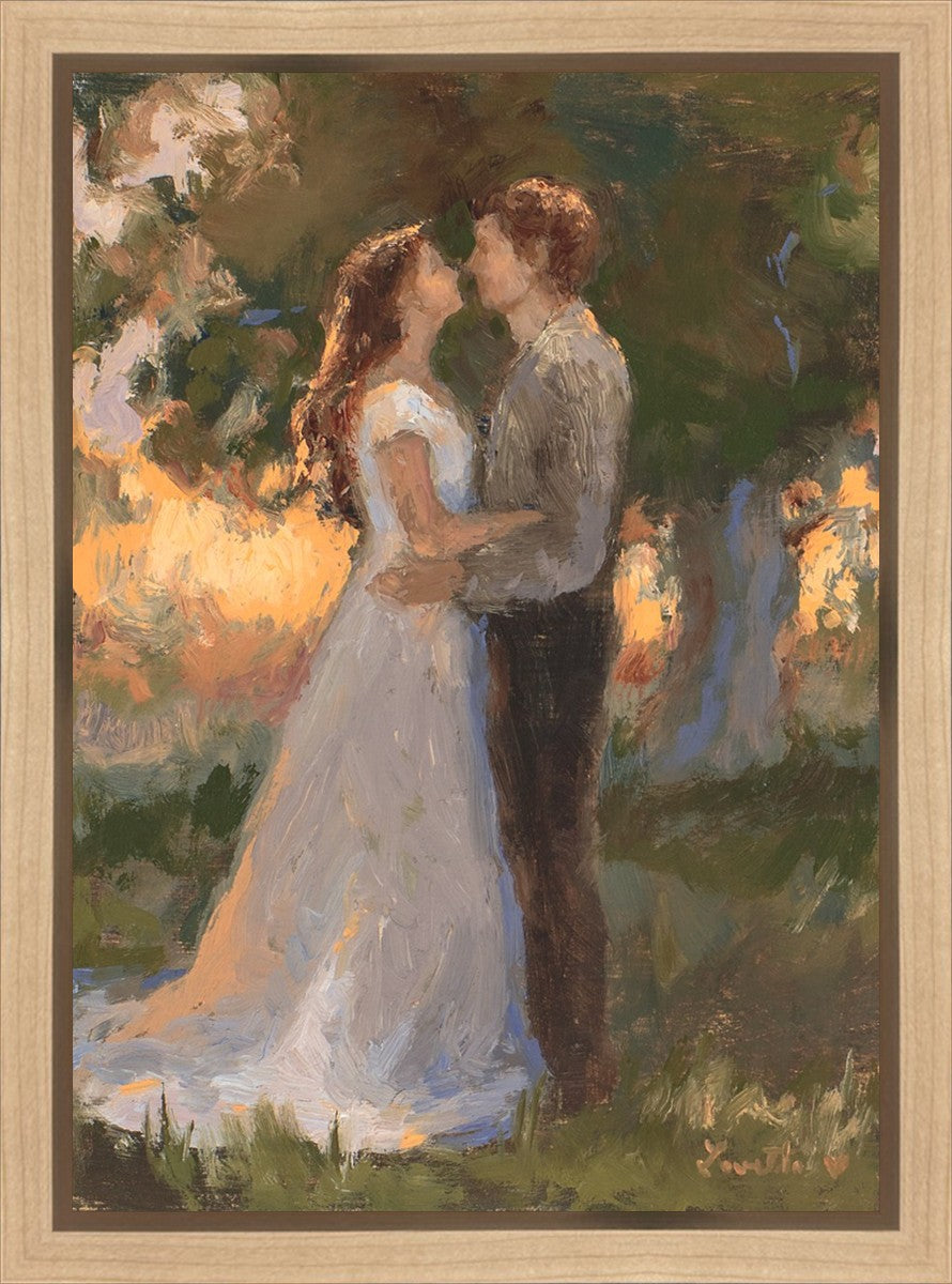 Lovers In An Evening Wood Gallery Wrap