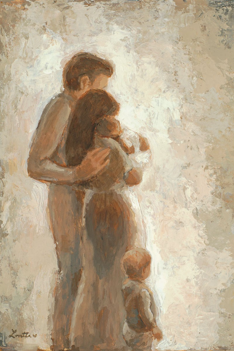 Family Looking Towards the Light Gallery Wrap