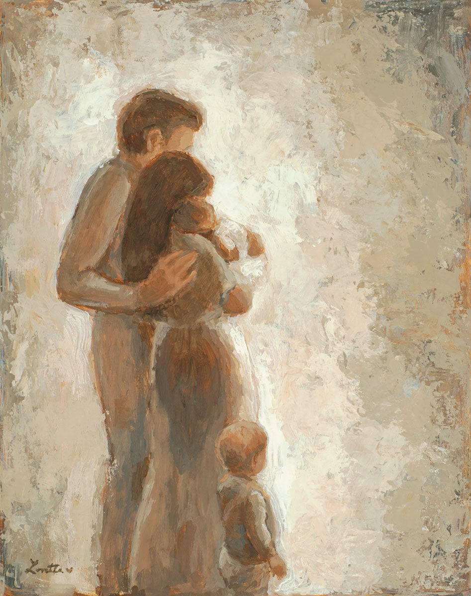 Family Looking Towards the Light Gallery Wrap