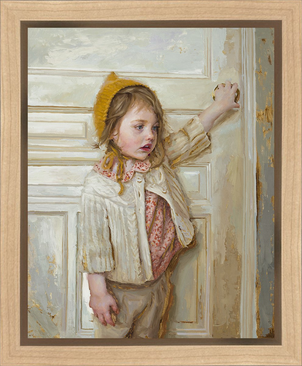 Girl in a White Doorway Gallery Wrap