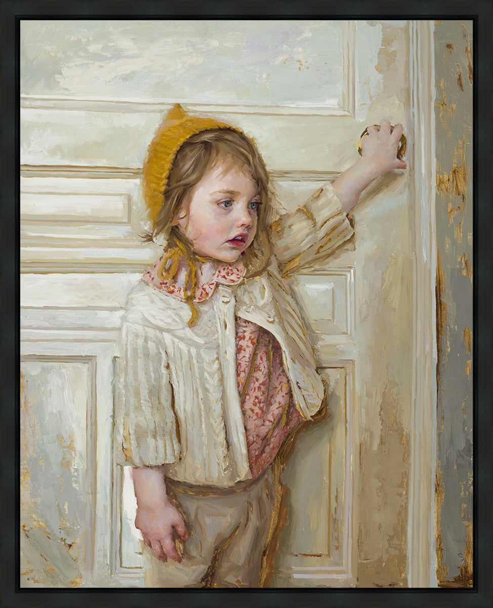 Girl in a White Doorway Gallery Wrap