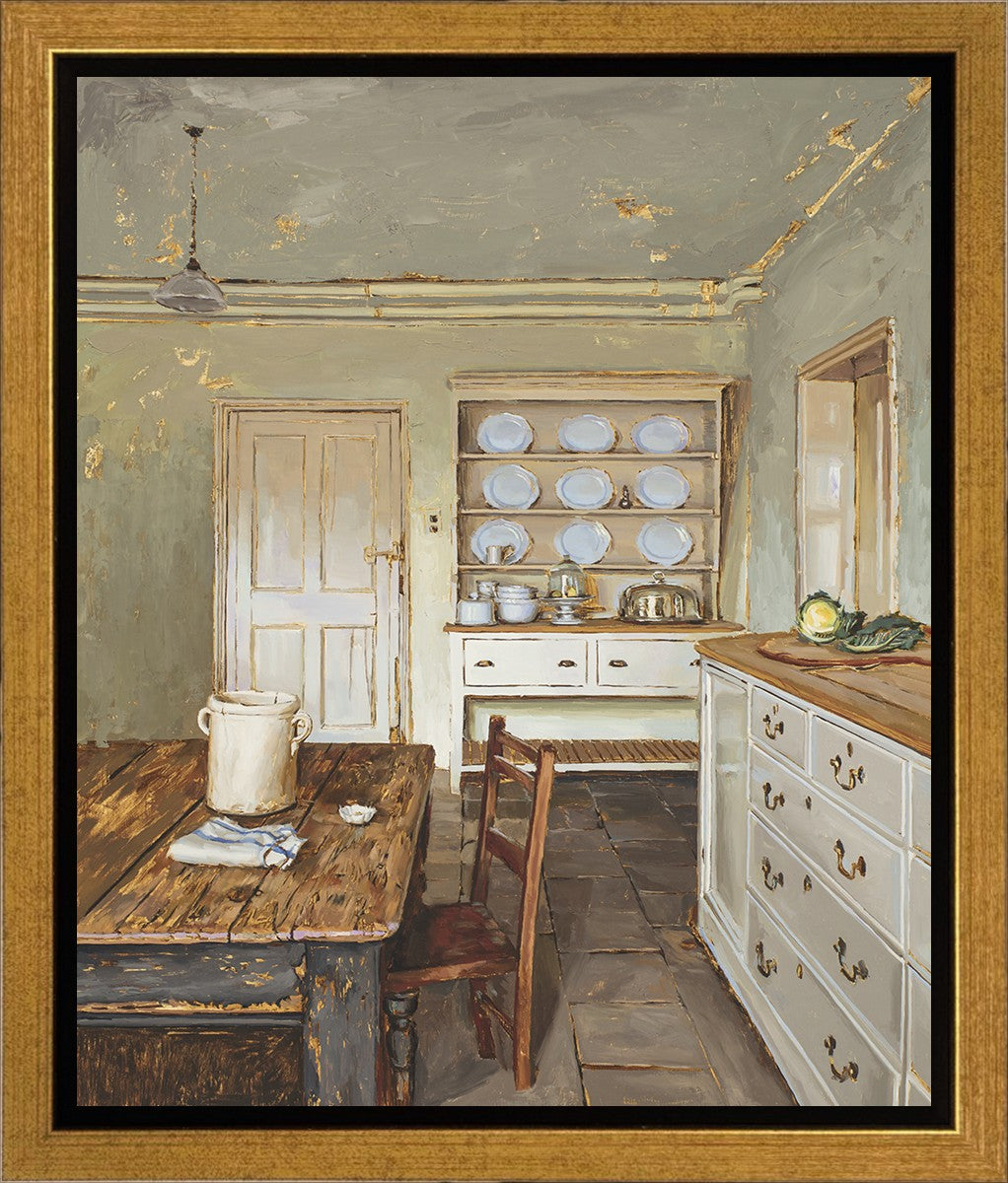 English Kitchen Interior Gallery Wrap