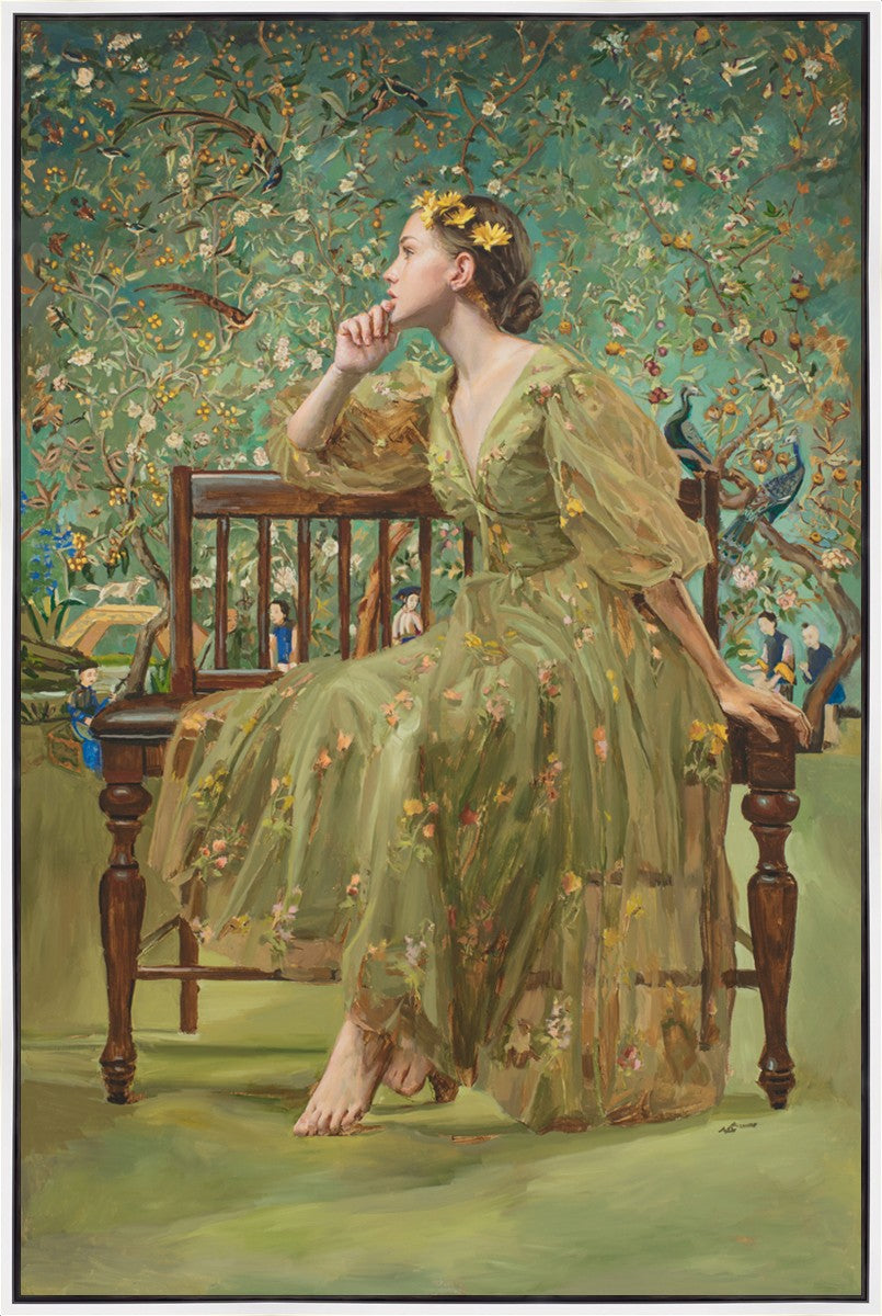 Now Spring has clad The Grove in Green Large Wall Art Gallery Wrap