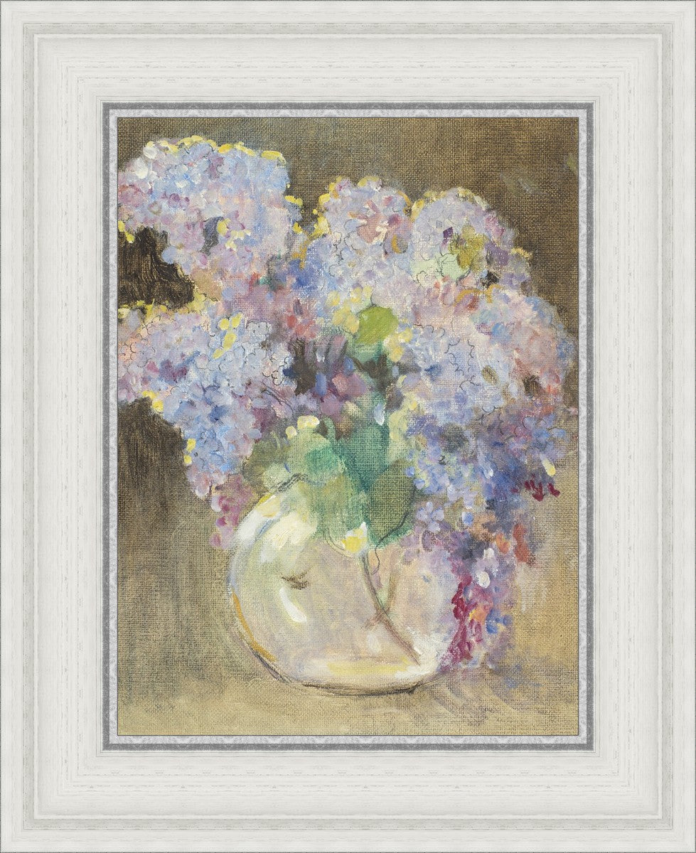 Hydrangeas in a Glass Vase