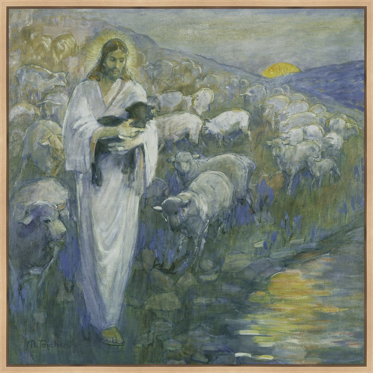 Rescue Of The Lost Lamb Gallery Wrap