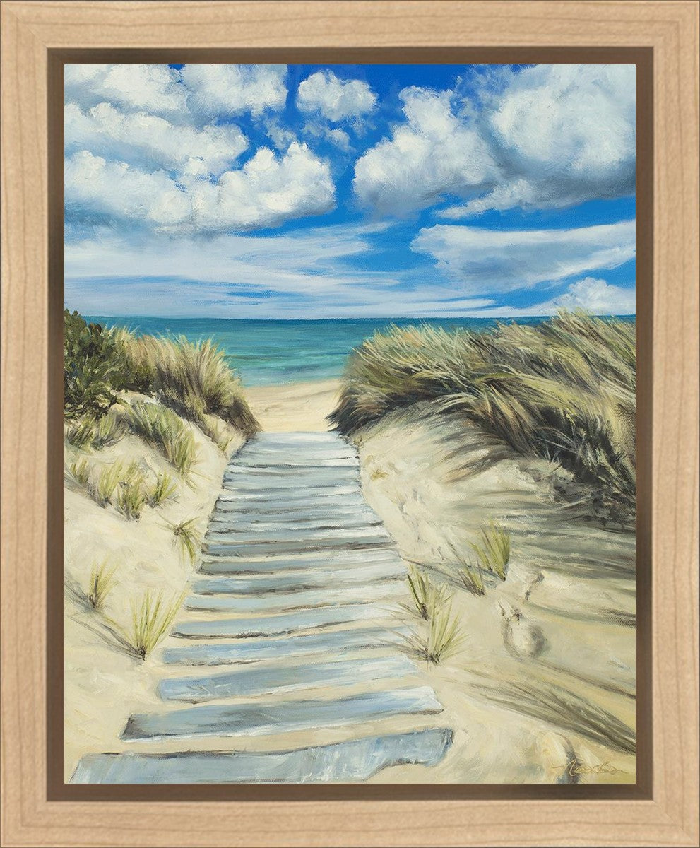 Enjoy the Beauty on your Broken Path Seashore Gallery Wrap