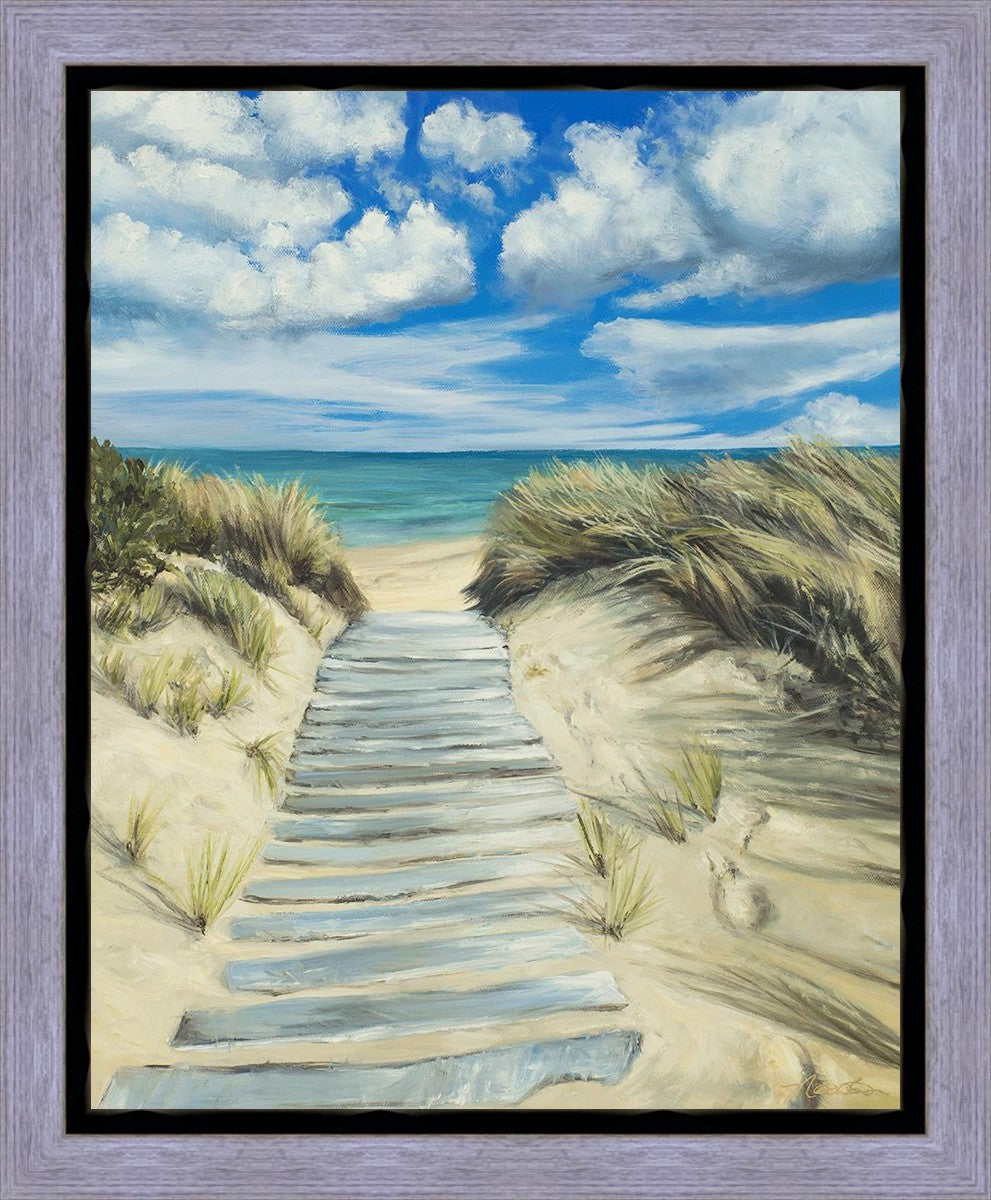 Enjoy the Beauty on your Broken Path Seashore Gallery Wrap