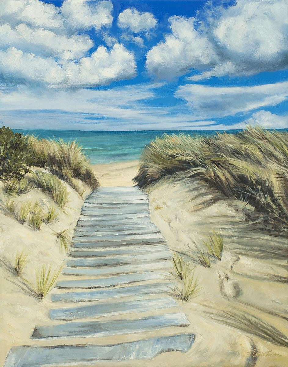 Enjoy the Beauty on your Broken Path Seashore Gallery Wrap