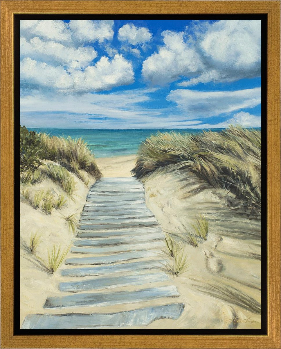Enjoy the Beauty on your Broken Path Seashore Gallery Wrap