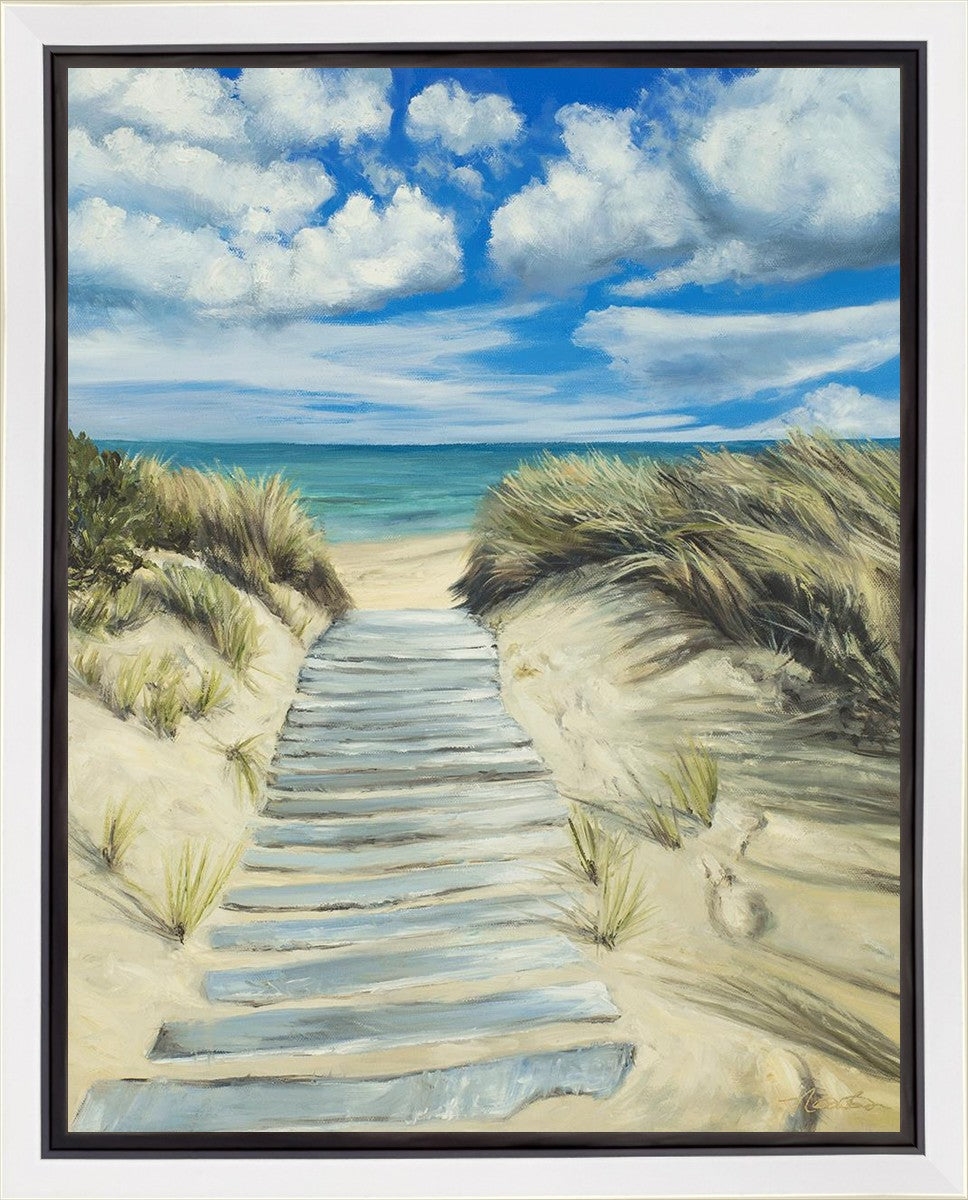 Enjoy the Beauty on your Broken Path Seashore Gallery Wrap