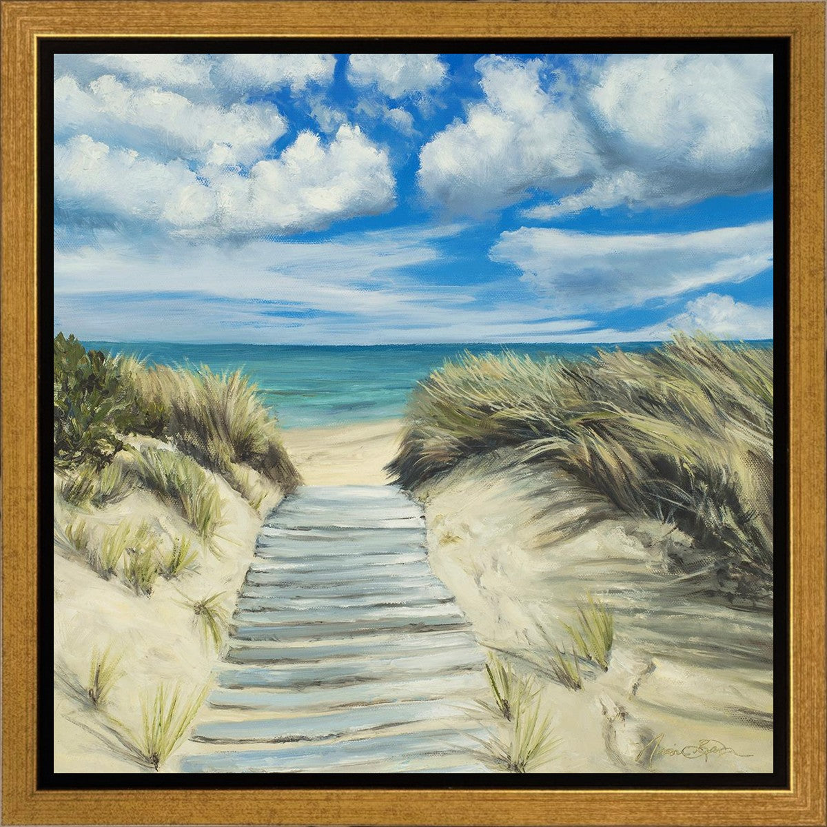 Enjoy the Beauty on your Broken Path Seashore Gallery Wrap