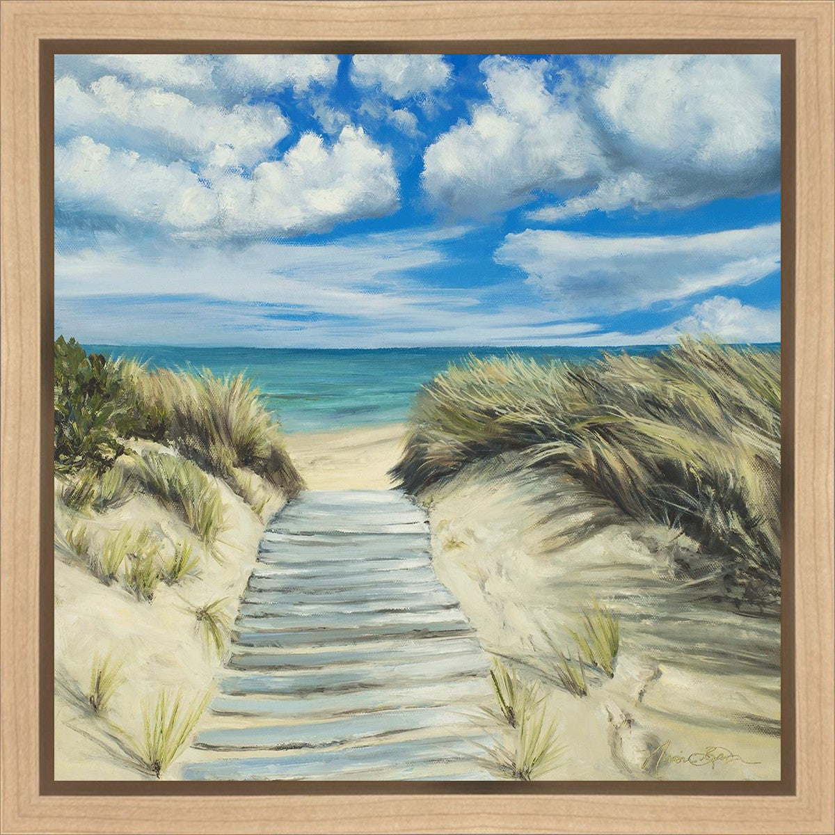 Enjoy the Beauty on your Broken Path Seashore Gallery Wrap