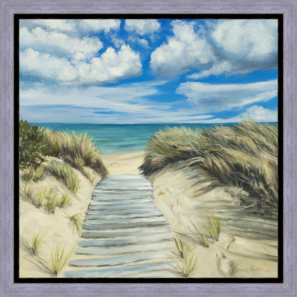 Enjoy the Beauty on your Broken Path Seashore Gallery Wrap