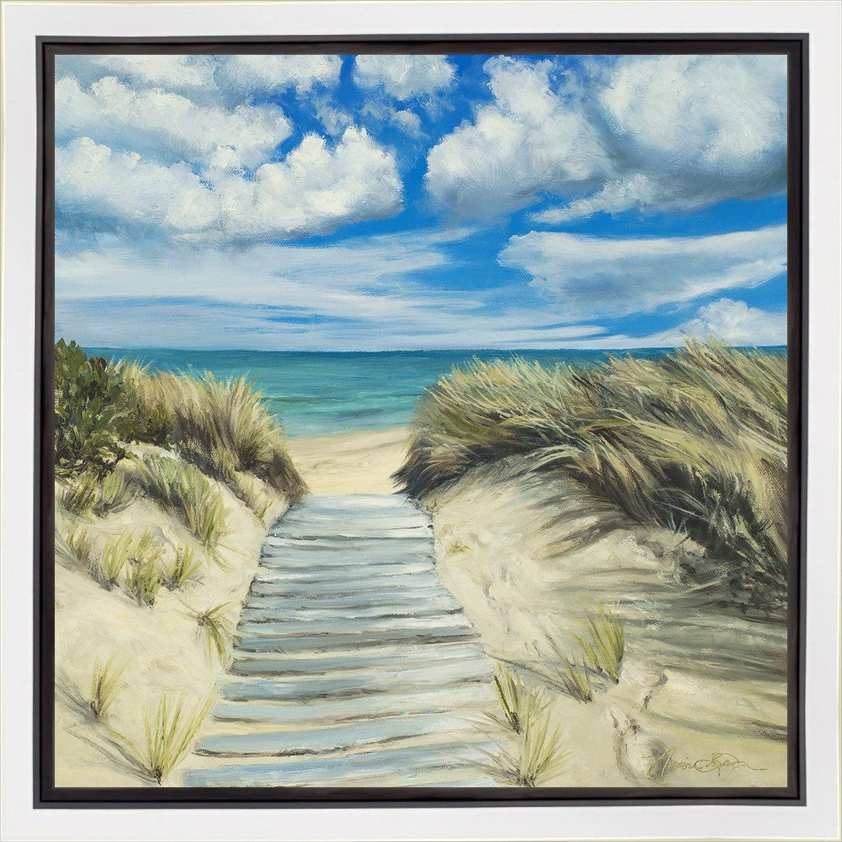 Enjoy the Beauty on your Broken Path Seashore Gallery Wrap