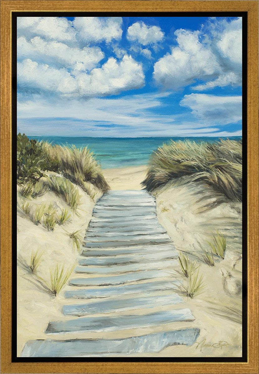 Enjoy the Beauty on your Broken Path Seashore Gallery Wrap