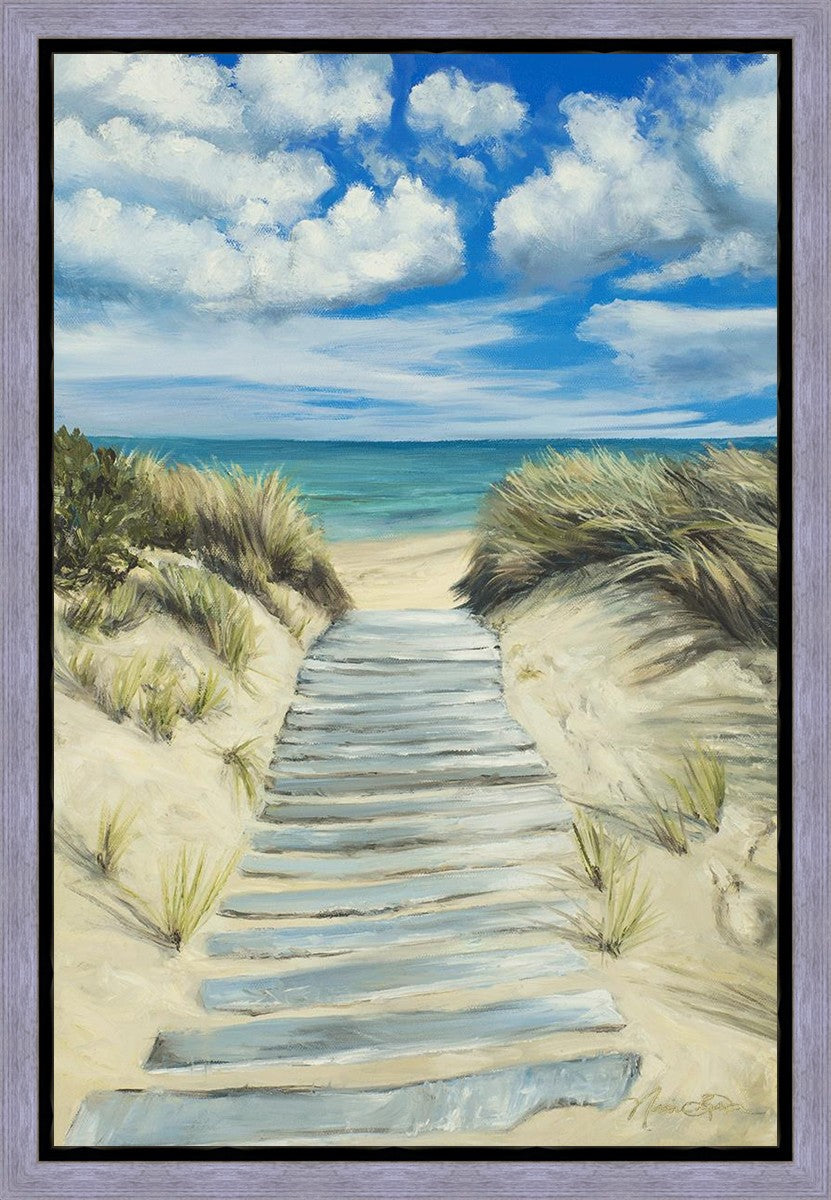 Enjoy the Beauty on your Broken Path Seashore Gallery Wrap