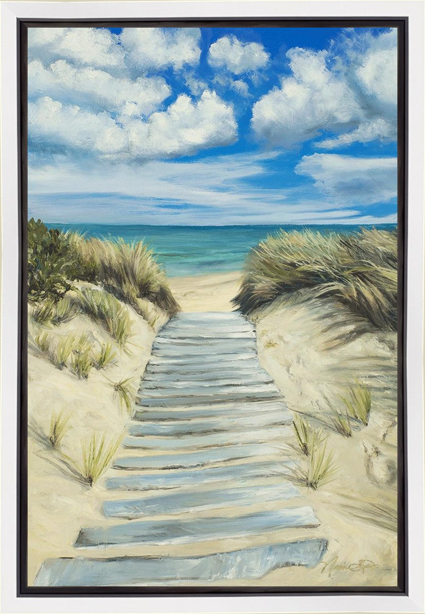 Enjoy the Beauty on your Broken Path Seashore Gallery Wrap