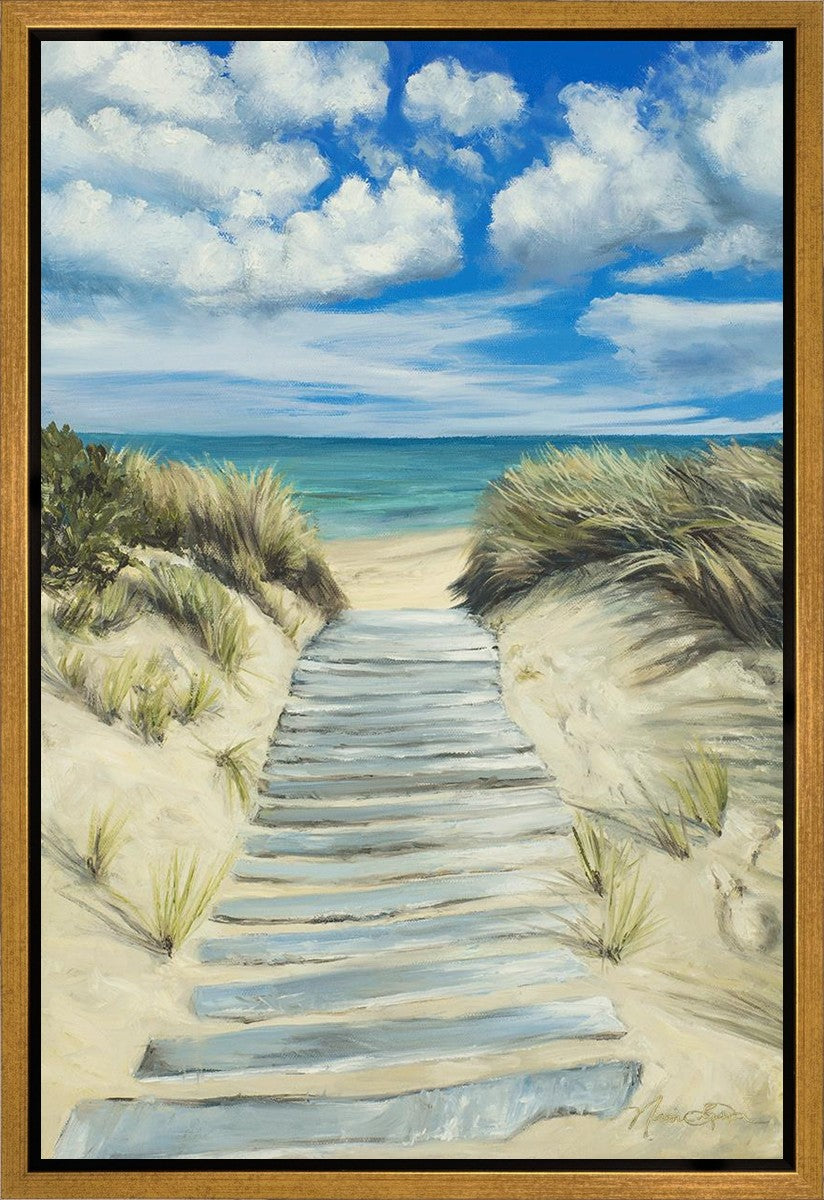 Enjoy the Beauty on your Broken Path Seashore Gallery Wrap
