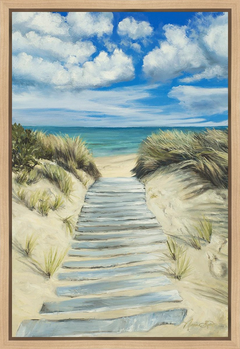 Enjoy the Beauty on your Broken Path Seashore Gallery Wrap