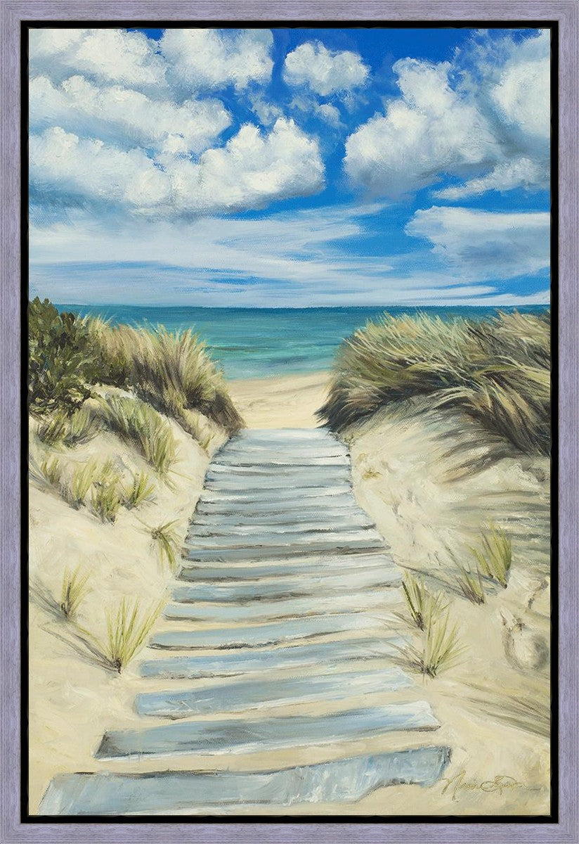 Enjoy the Beauty on your Broken Path Seashore Gallery Wrap