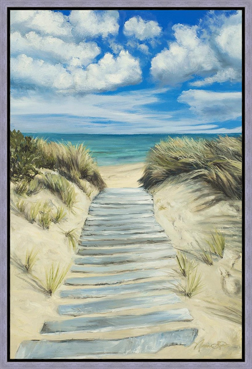 Enjoy the Beauty on your Broken Path Seashore Gallery Wrap