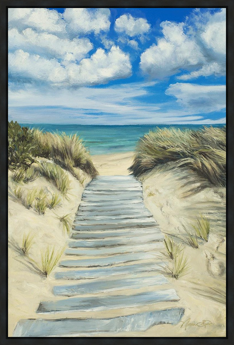 Enjoy the Beauty on your Broken Path Seashore Gallery Wrap