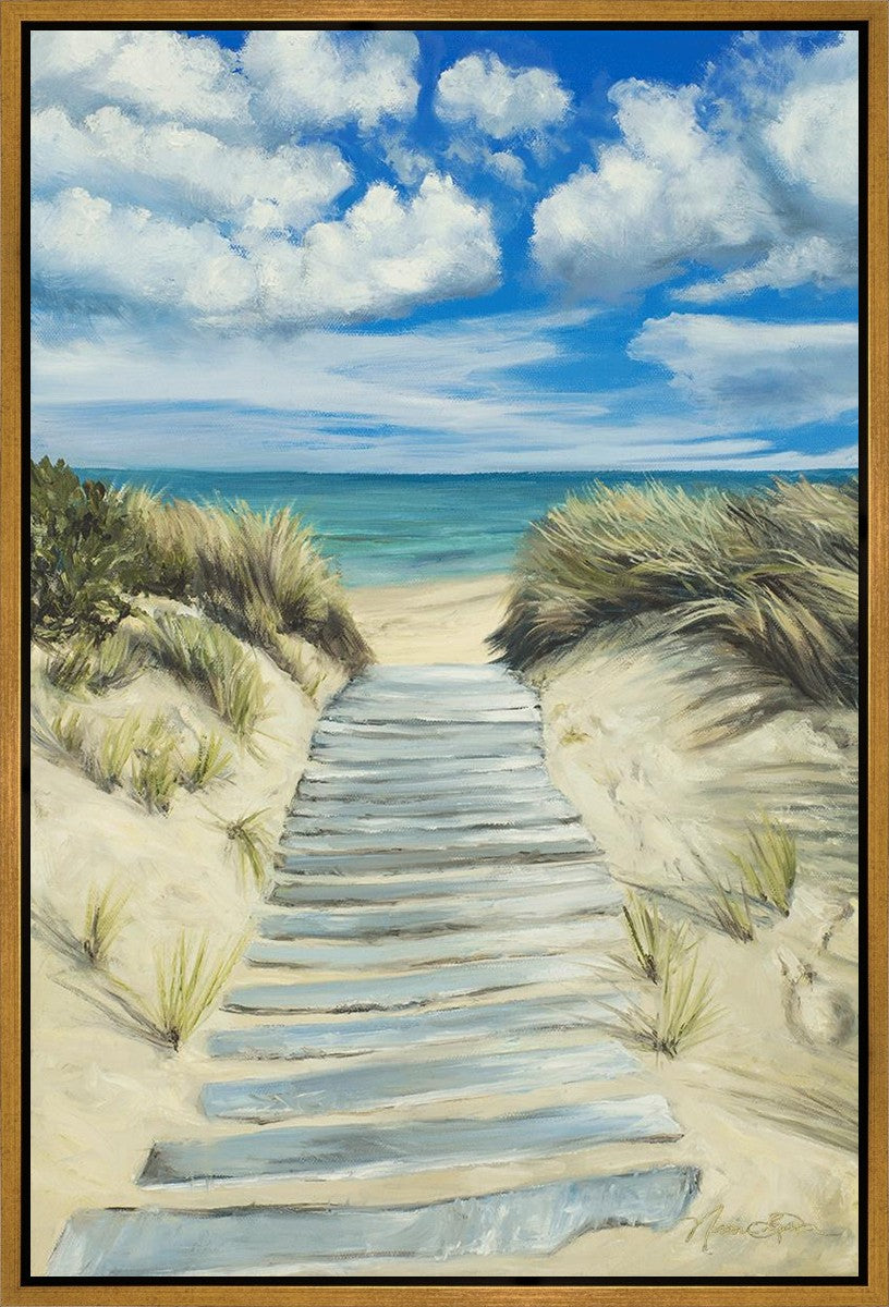 Enjoy the Beauty on your Broken Path Seashore Gallery Wrap