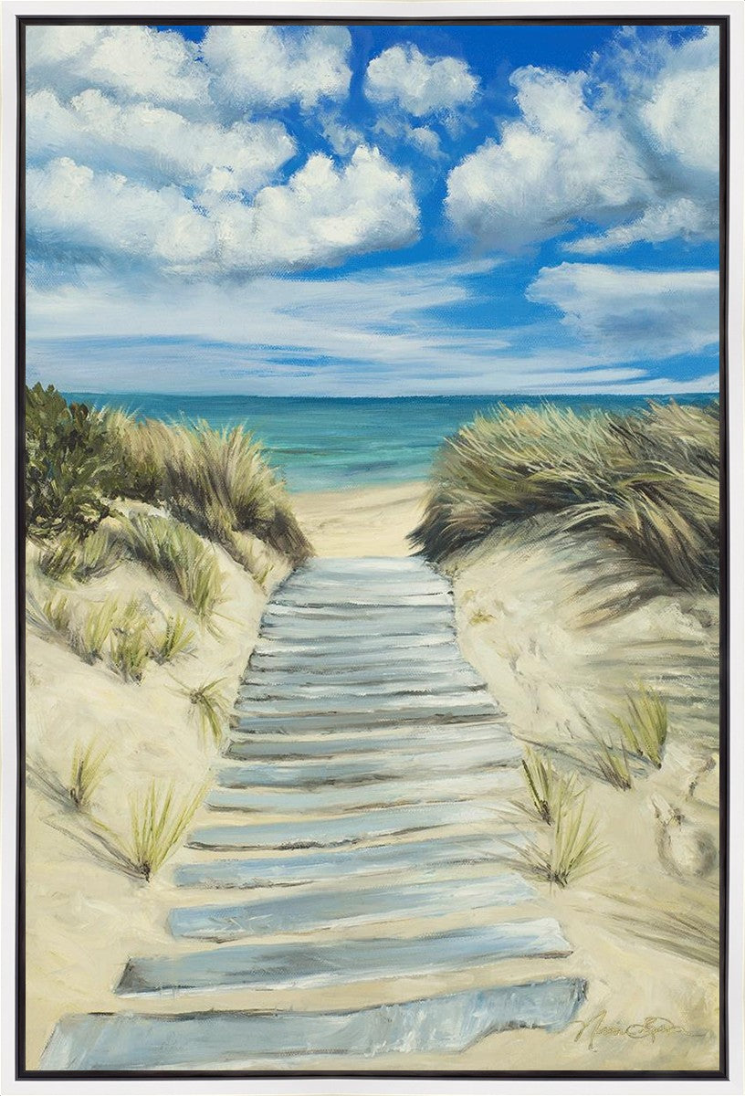 Enjoy the Beauty on your Broken Path Seashore Gallery Wrap