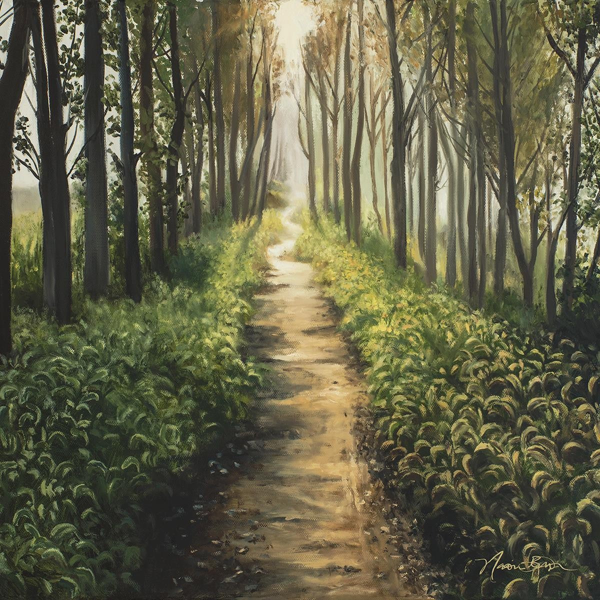 Enjoy The Beauty On Your Broken Path, Forest Walkway Gallery Wrap