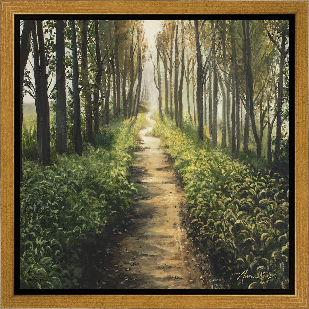 Enjoy The Beauty On Your Broken Path, Forest Walkway Gallery Wrap