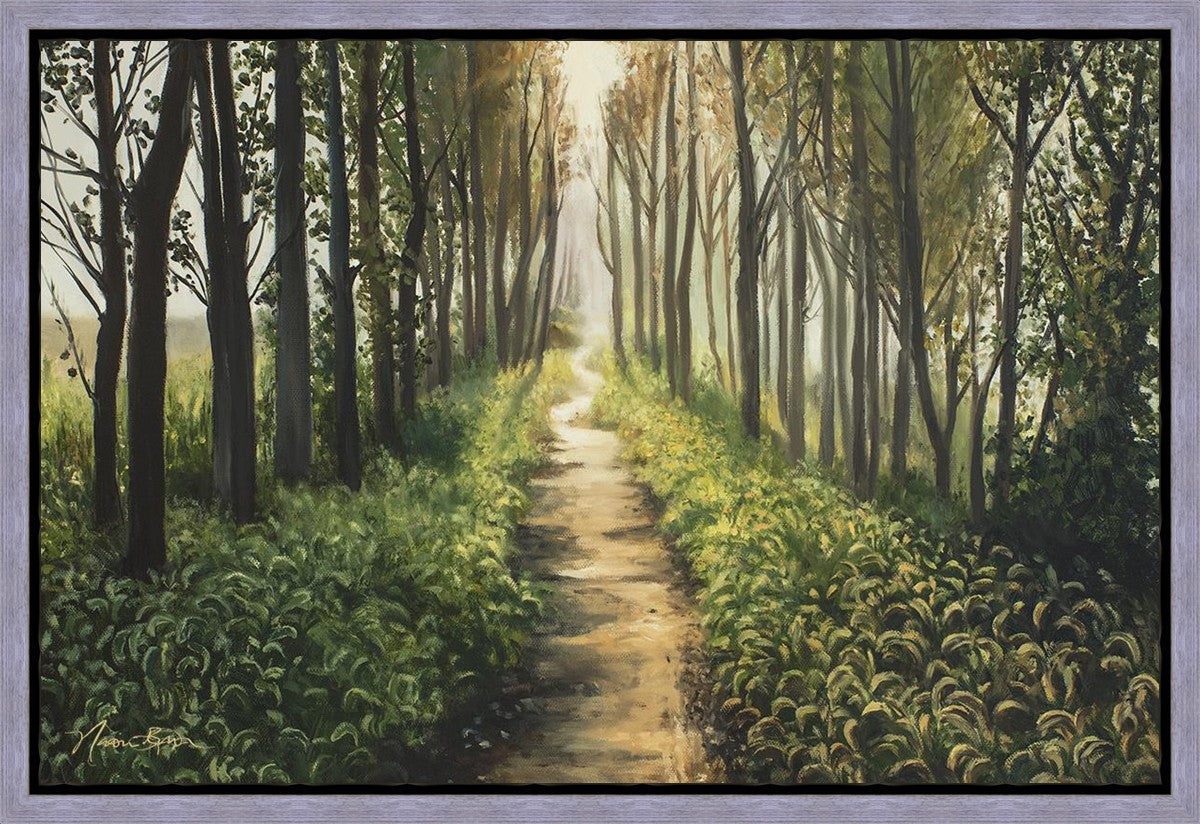 Enjoy The Beauty On Your Broken Path, Forest Walkway Gallery Wrap