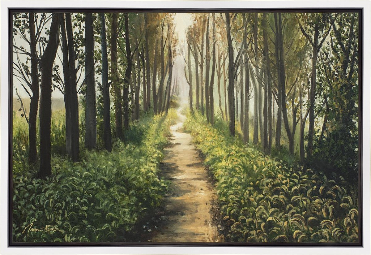 Enjoy The Beauty On Your Broken Path, Forest Walkway Gallery Wrap
