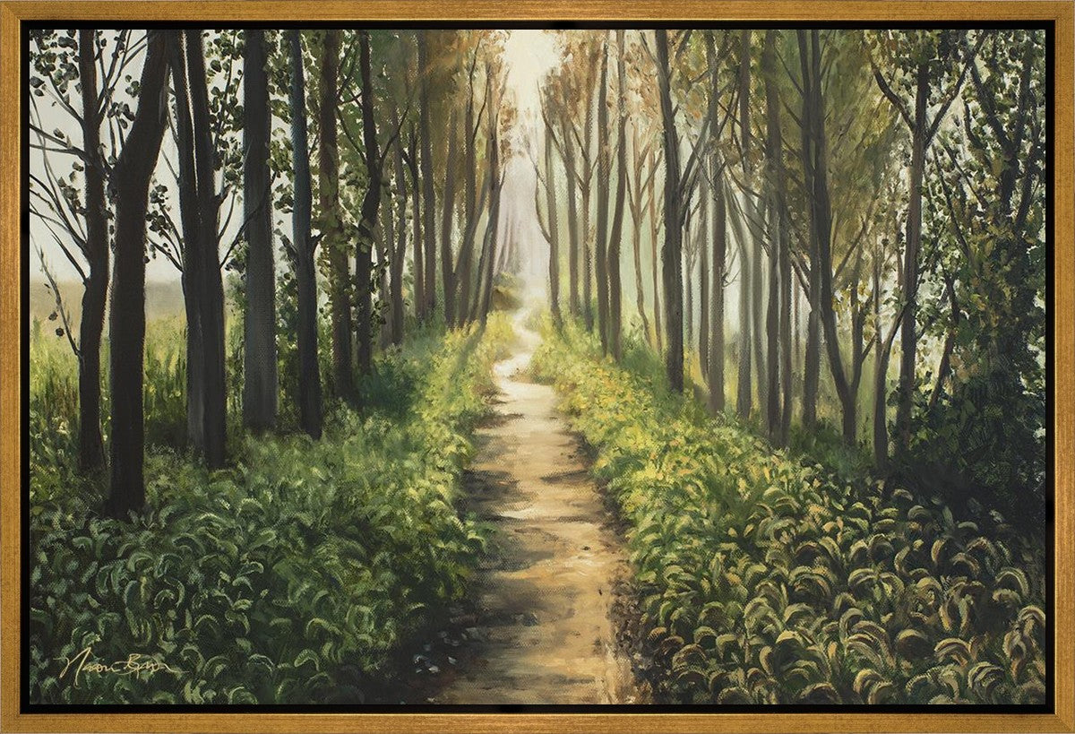 Enjoy The Beauty On Your Broken Path, Forest Walkway Gallery Wrap