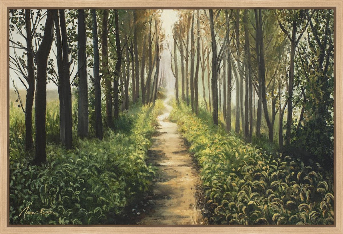 Enjoy The Beauty On Your Broken Path, Forest Walkway Gallery Wrap