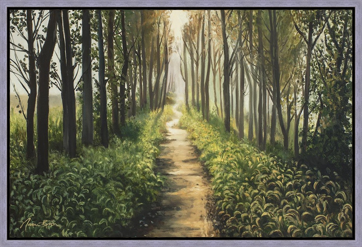 Enjoy The Beauty On Your Broken Path, Forest Walkway Gallery Wrap