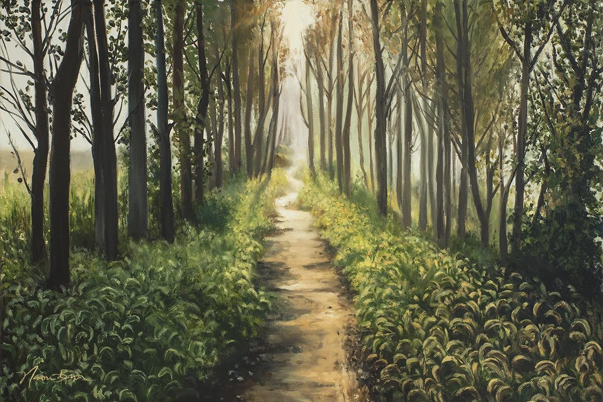 Enjoy The Beauty On Your Broken Path, Forest Walkway Gallery Wrap