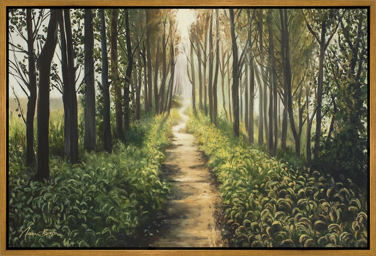 Enjoy The Beauty On Your Broken Path, Forest Walkway Gallery Wrap